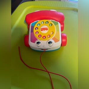 Fisher-Price Colorful Chatter Phone Toy - Red and Blue